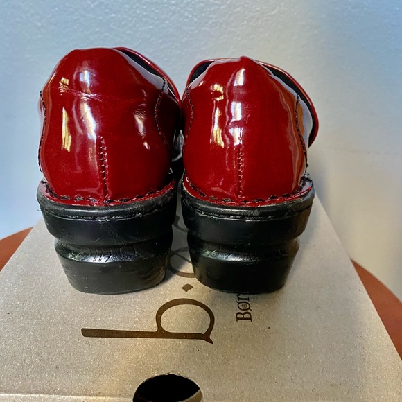 ♥️ BORN  OF CONCEPT BOC MAROON SHINY SOFT  LEATHER SHOES - Picture 7 of 8